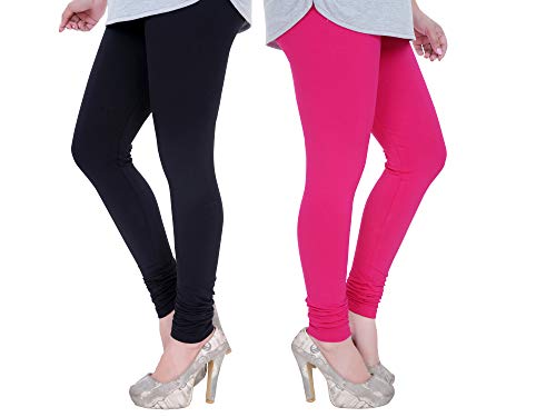 Image of Plus Size Churidar Leggings for Women & Girls Combo (Pack of 2)