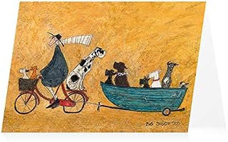 ArtPress Sam Toft Big Doggie Taxi Art Greeting Card