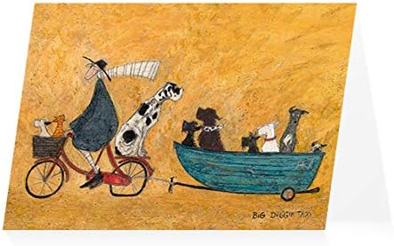 ArtPress Sam Toft Big Doggie Taxi Art Greeting Card