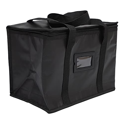 DOITOOL Sacola de compras reutilizável dobrável para transporte grande com isolamento térmico, Preto