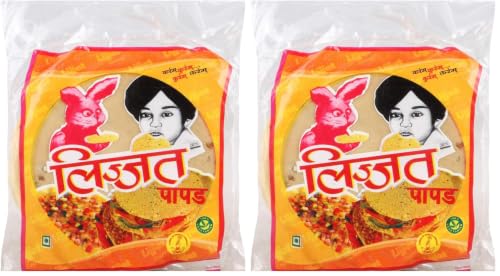Image of Lijjat Papad Jeera 200 Gm Pouch (Pack of 2)
