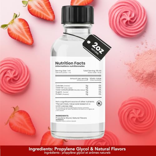 Image of Dolce Flav Strawberry Extract, Agua Fresca, for Drinks, 2oz