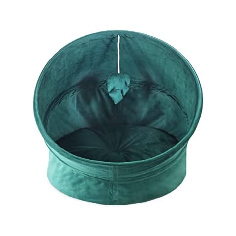 Rosewood Green Velvet Collapsible Cat Bed Cover