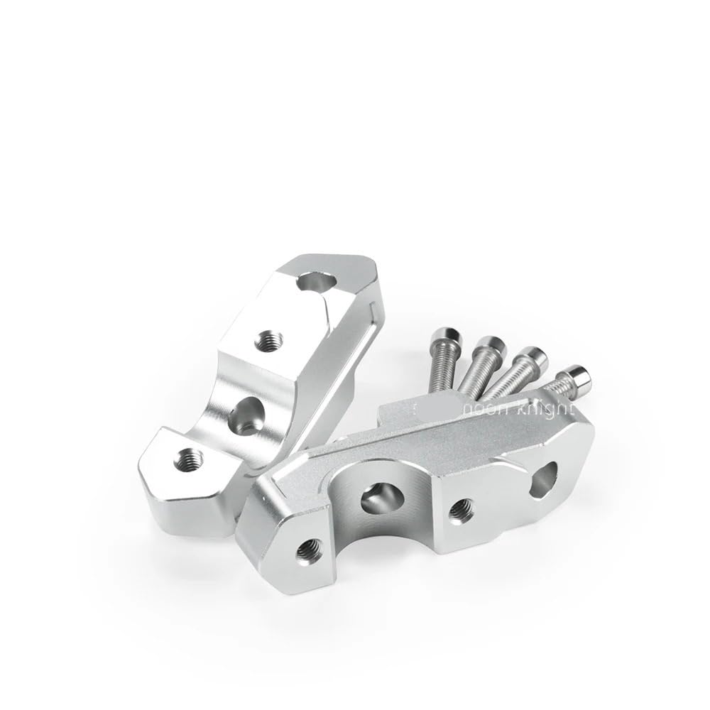 Rehausse guidon moto en alu CNC argent de haute précision pour R1300GS