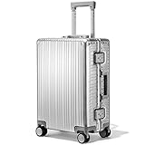 Aluminum Carry On Luggage Hard Shell Luggage Lightweight Metal Suitcases Zipperless Luggage with TSA...