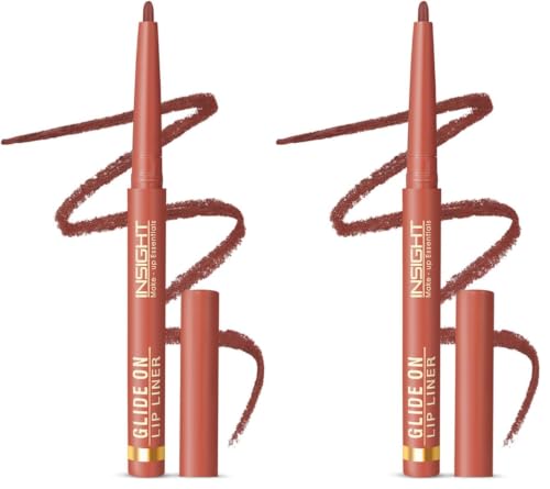 Image of INSIGHT Glide On Lip Liner - High Key| Intensely Pigmented | Ultra Smooth Texture | Long lasting Formula | Weightless Formula - 0.3 g (Pack of 2)