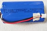 1Pcs 18650 3.7v 4400mAh Li ion Rechargeable Battery Pack with 2.0Pin 2P JST-PH Connector 16.28Wh/4.4A, Blue, 6.6 x 3.6 x 1.8 cm (16.28Wh/4.4A) for Electronics, Toys, Lighting, Equipment