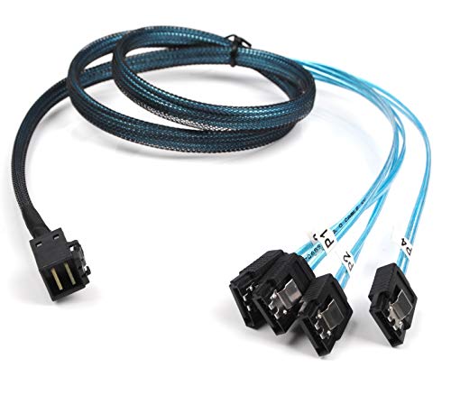 Cable Mini SAS a SATA SFF-8643 compatible con controladora