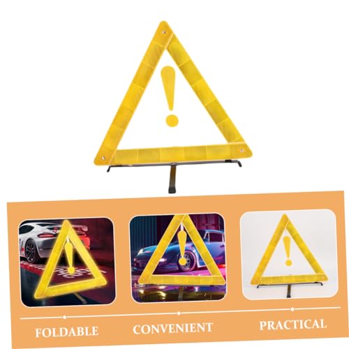 Triángulo de seguridad reflectante para auto 41 cm miniatura 3