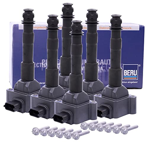 6x Original BERU Zündspule Stabzündspule inkl. Zündkerzenstecker