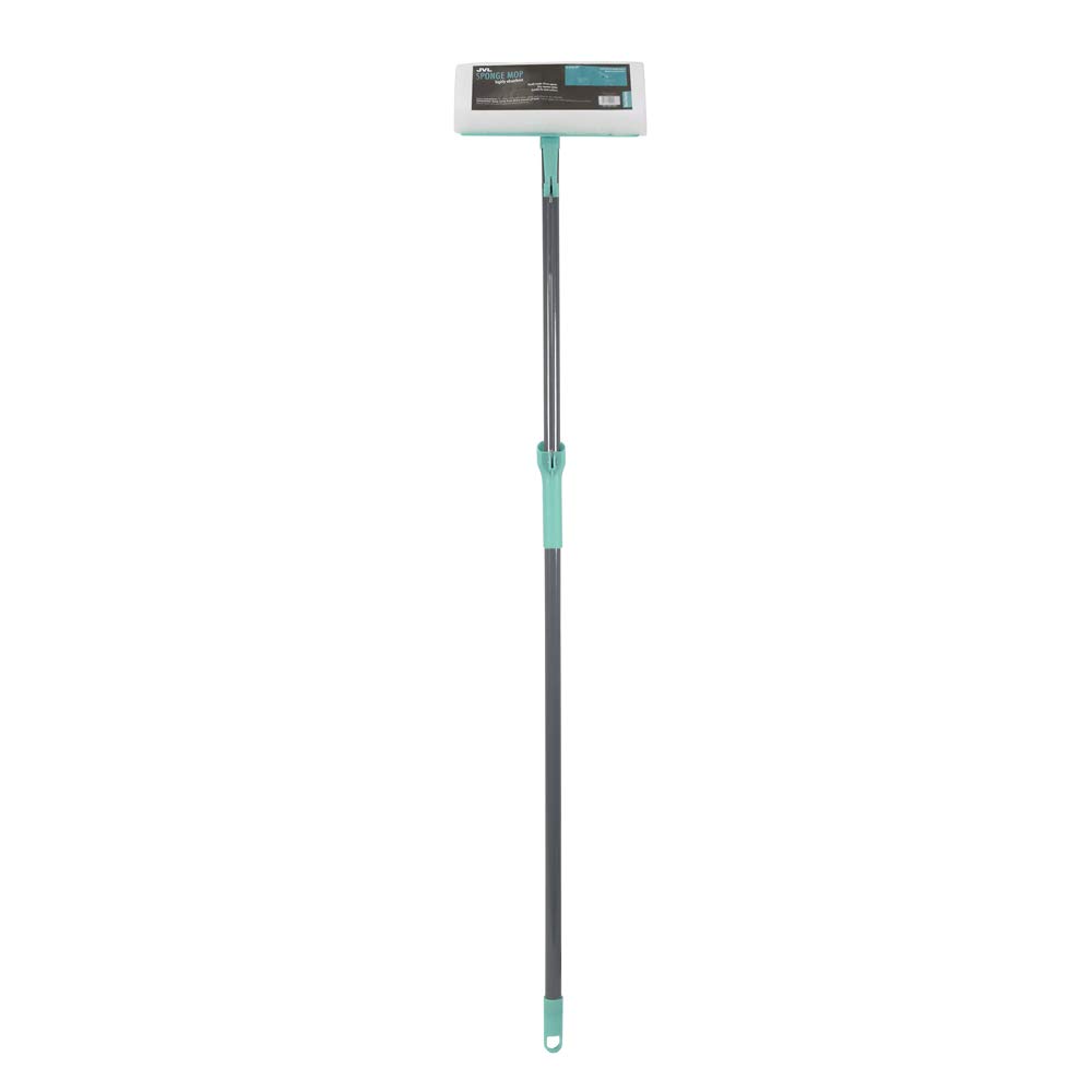 Jvl Turquoise/Grey 20-037Tq Super-Absorbent Flat Sponge Squeegee Floor Mop,