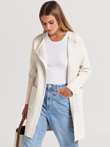 Image of ANRABESS Womens Cardigan Sweater Open Front Knit Long Coatigan Dressy Casual Jacket Coat 2026 Fall Outfits Classy Clothes