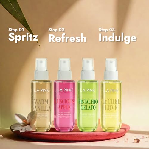 Image of La Pink Body Mist Perfume for Woman | Warm Vanilla Tropical Gourmet Aroma with Chocolate, Coconut & Jasmine | Skin Friendly Unisex Long Lasting Fragrance Spray | Lasts Up to 6 Hours | 50ml