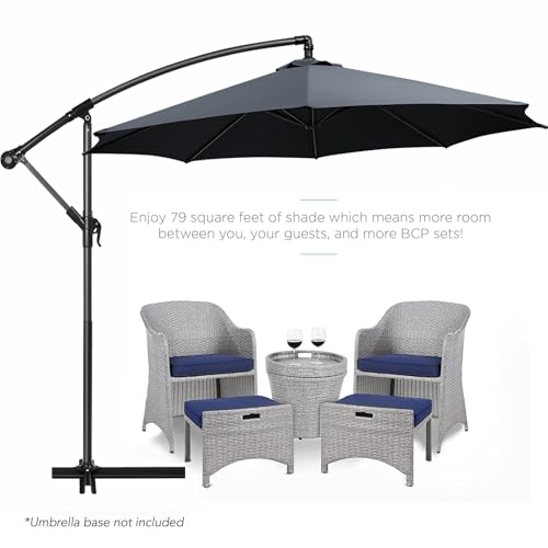 GLDDFDG 10Ft 6 Ribs Patio Umbrella Replacement Canopy (Canopy only), Canopy Replacement UV Protection Waterproof Outdoor Table Market Yard Umbrella Top Outdoor Umbrella Canopy,Gray,10FT by GLDDFDG - Image 8