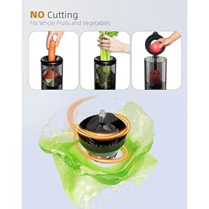 Juicer Machines, TUUMIIST Cold Press Juicer with 4.25'' Large Feed Chute Fit Whole Vegetable And Fruit, Masticating Juicer Easy To Clean, Gun Grey Juicer Machines TUUMIIST Cold Press Juicer with 425 Large Feed Chute Fit Whole Vegetable And Fruit Masticating Juicer Easy To Clean Gun Grey