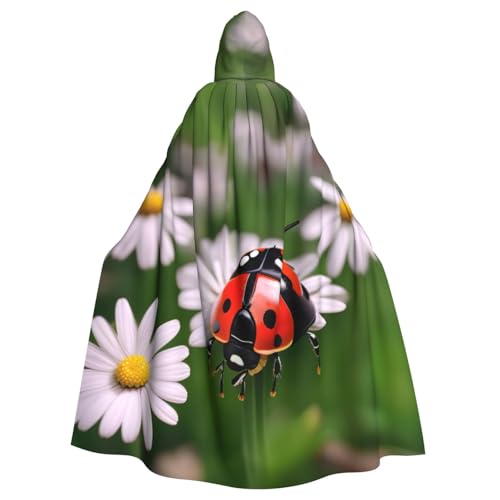 Costume Halloween adulte rapide avec cette cape coccinelle à capuche
