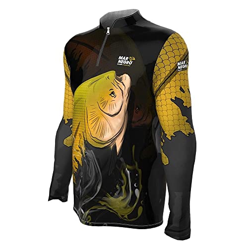 Camisa de Pesca Proteção Solar Uv Tambaqui 2020 - Mar Negro Gg