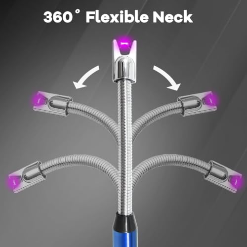 Image of Rechargeable Electric Gas Lighter for Kitchen with 360 Flexible Neck, Type-C USB Charging, Windproof Flameless Ignition for Gas Stove, Candles & Pooja (Electric Lighter Rechargeable)