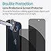 PEHAEL 2+2 Pack for iPhone 15 Privacy Screen Protector with Camera Lens Protector Full Coverage Anti-Spy Tempered Glass Film 9H Hardness Easy Installation Bubble Free [6.1 inch]