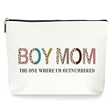 ZYQFN Bolsas de maquillaje para niños y mamás, regalos para mamá primeriza, día de la madre, Navidad, cumpleaños, baby shower, regalos para mujeres, amantes del leopardo, bolsa con cremallera, bolsa