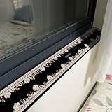 【 Décoration et protection 】 : notre coussin pour rebord de fenêtre embellit votre rebord de fenêtre. Il protège le rebord contre les dégâts causés par l'eau, la lumière du soleil et les rayures, prolongeant ainsi la durée de vie de votre baie vitrée