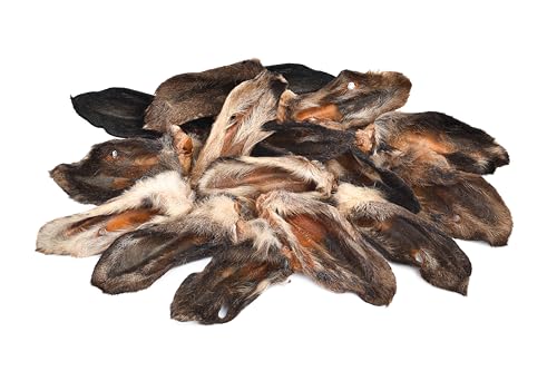 Kaureks Natur, Lammohren mit Fell 10 STK. wie Lammpansen - hypoallergener Hunde-Kauartikel - Hunde-Snack - Kausnack