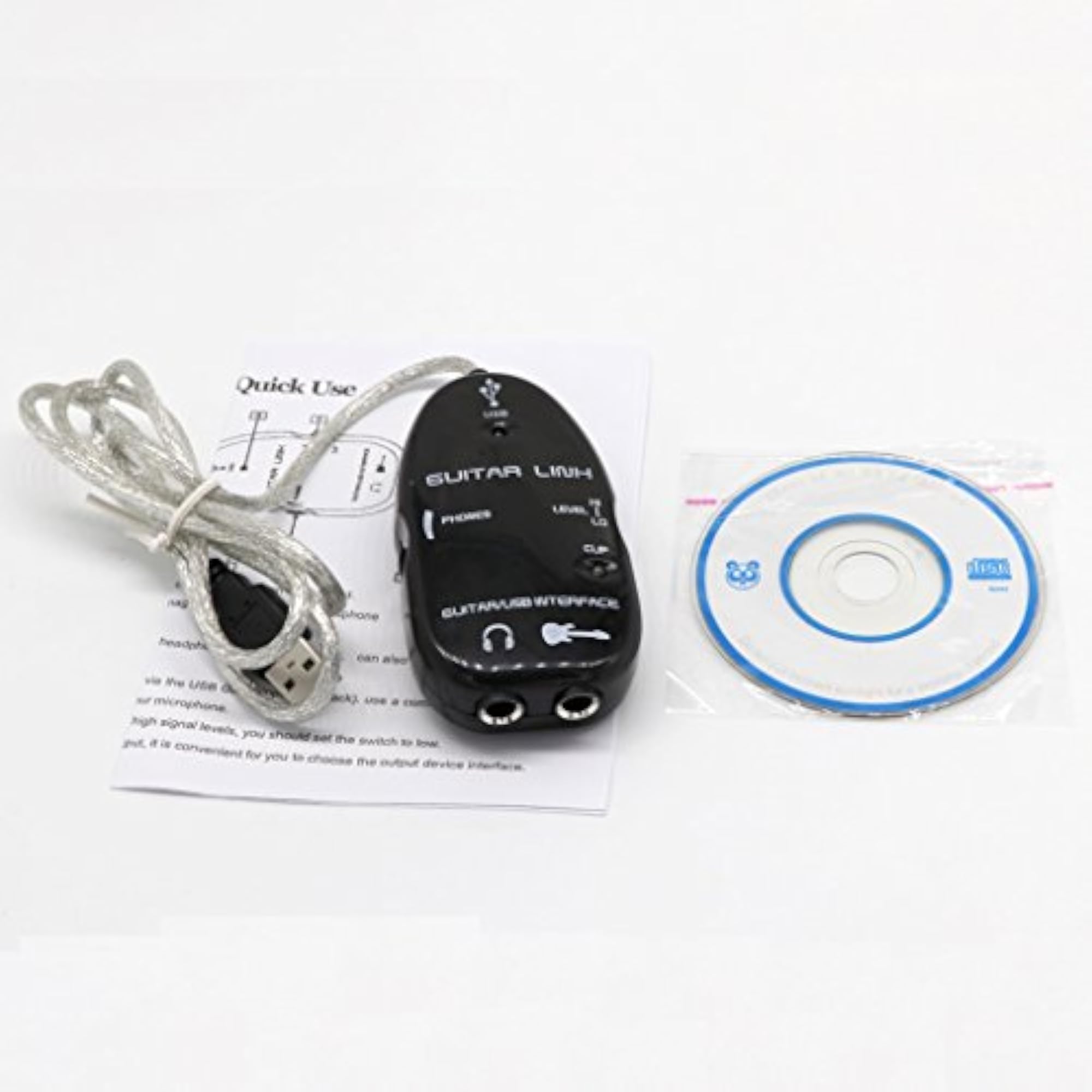 2Pieces Guitar to USB Interface Link Cable