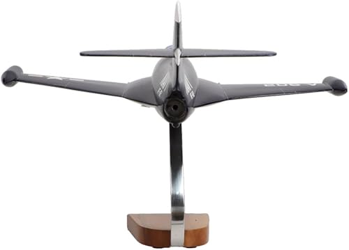 Miniatura 6 de Grumman F9F-5 Panther - Escultura de caoba grande