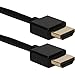 QVS HDT-10F Shielded Video/Audio/Network Cable, HDMI, Black
