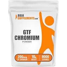 Chromium GTF Powder - Chromium Polynicotinate - Gluten Free & Yeast Free, 1.25mg per Serving (200mcg), 10g (0.35 oz) (Pack of 1)