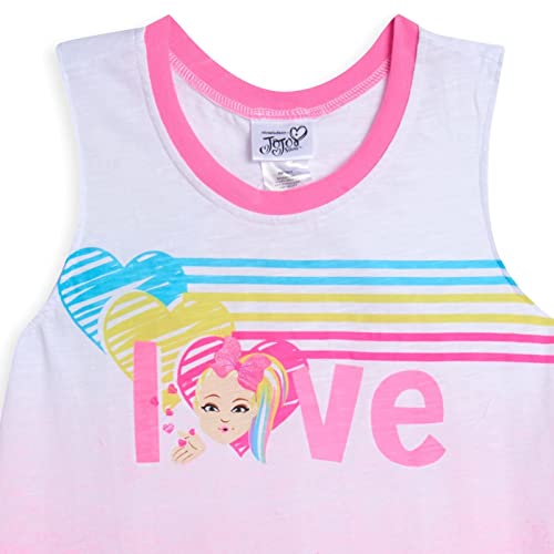 Jojo Siwa Big Girls Racerback Graphic Tank Top Pink 10-12 #TOP1