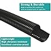 Pond Tubing ID 2” × 20ft Black Corrugated Flexible Reinforced Waterfall Pond Tube Sump Pump Hose, Non-toxic & Kinkproof (20 ft, 2