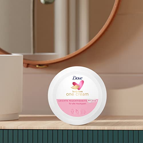 Dove Body Love One Cream Leichte Feuchtigkeitspflege Body Cream für Gesicht, Hände und Körper für alle Hauttypen 250 ml 1 Stück – Ansicht 8