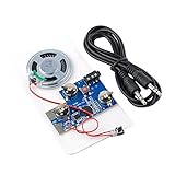Stemedu 120s Sound Recordable Card MP3 Music Player Kit Voice Recording Module for DIY Gift Box Creative Greeting Card, Easy to Use.