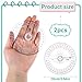 360° Protractor, 2 Pack Plastic Protractors Plastic Math Circle Protractors Clear Math Map Protractor Ruler Mathematical Drafting Tools for Geometry Drawing and Drafting School Classroom Supplies