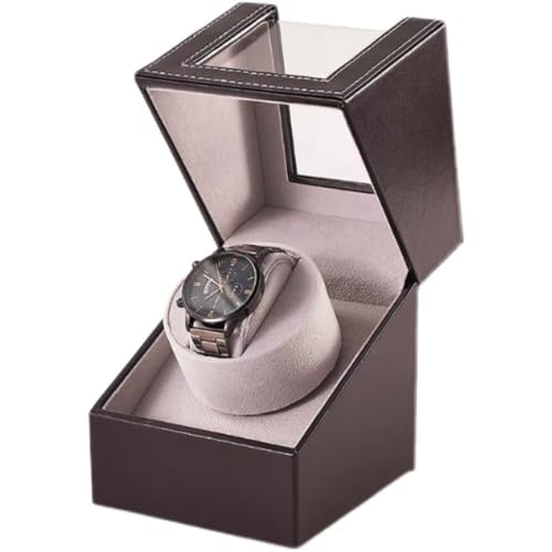Remontoir de montre automatique unique en cuir PU de prestige avec coussin ajustable