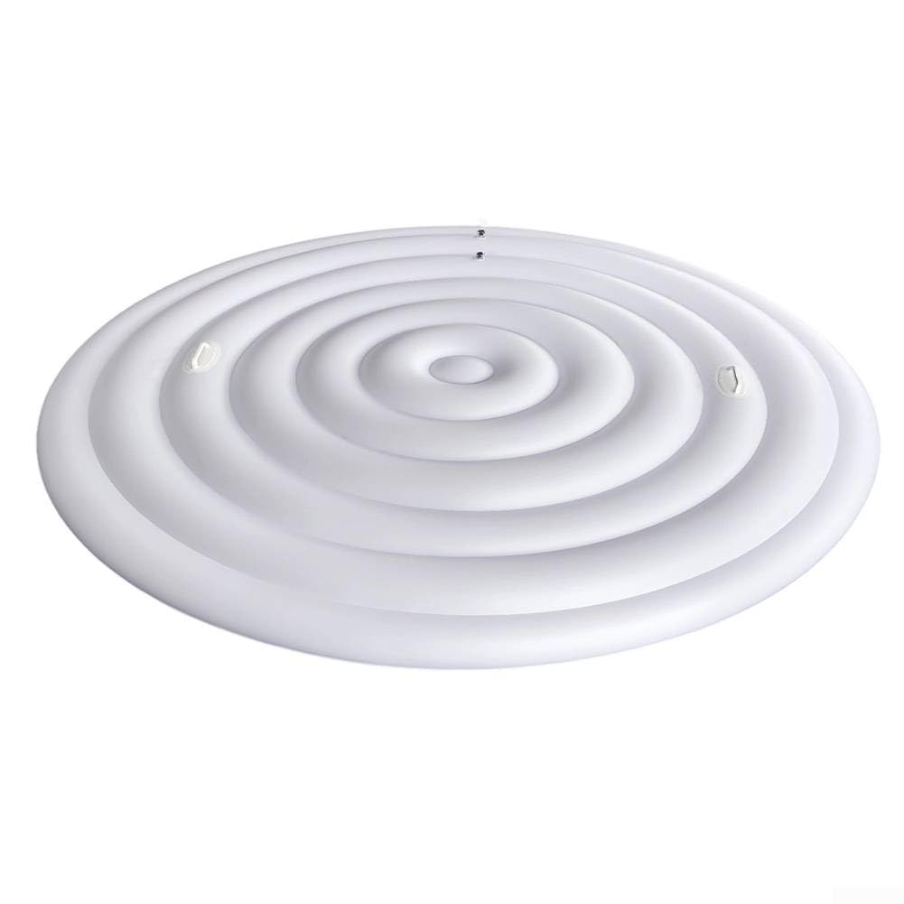Copertura gonfiabile per vasca da bagno, in PVC, regolabile, 128 cm, 158 cm, 180 cm, isolamento termico a prova di perdite, protezione per piscine e spa, facile da installare, bianco e nero (bianco