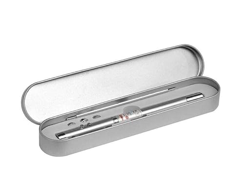 Generisch 4 in 1 Multifunktions-Kugelschreiber mit Pointer Stift Kuli silber Ser POINTER Generisch 4 in 1 Multifunktions-Kugelschreiber mit Pointer Stift Kuli silber Ser POINTER