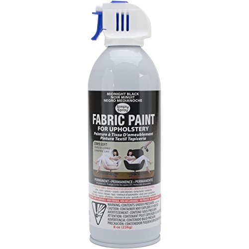 Upholstery Spray Fabric Paint 8oz-Midnight Black