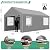 COBIZI Carport 10x20FT Heavy Duty Portable Garage, 3.0 Powder Coated Frame(Better Than Galvanized), Waterproof Shelter with Removable Sidewalls & Windows, Built-in Sandbags, for Car/Boat/SUV, Gray