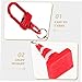 Toddmomy 20pcs Traffic Cone Keychain Pendant Fun Resin Street Cone Charms for Keychains Bag Decor Party Favor Accessories Cute Hanging for All Ages