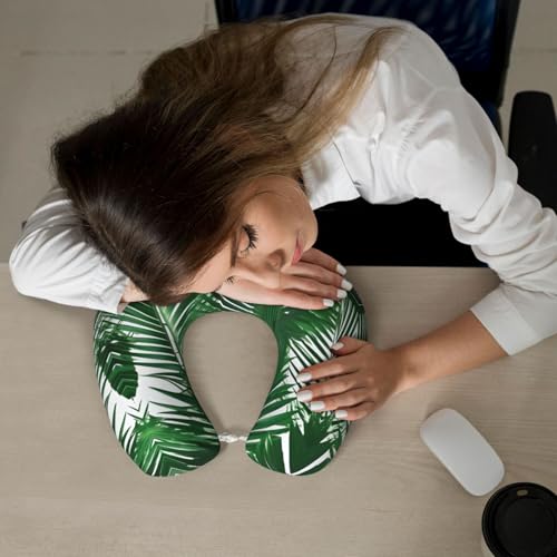 Almohada de viaje de espuma viscoelástica negra ajustable miniatura 7