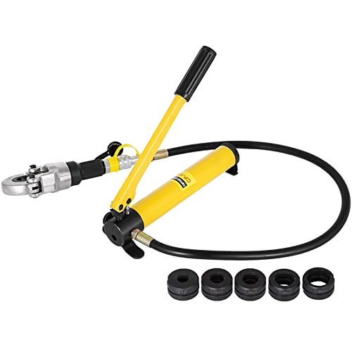 BotaBay 6T hydraulische Crimpzange Handpresswerkzeug Set V12-28mm manuelle Hydraulische Zange hydraulisches Presswerkzeug Cover