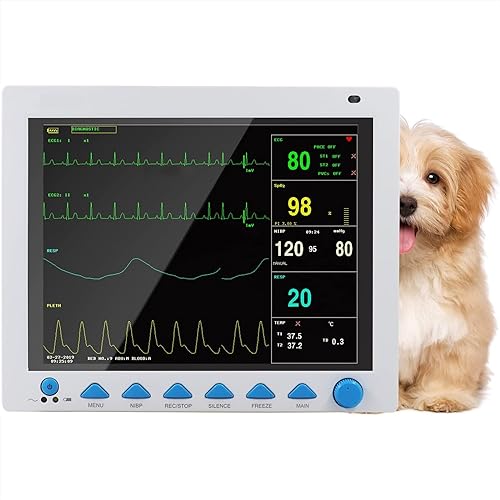 Tragbarer Tierarzt-Patientenmonitor - Multiparameter-Maschine für Hunde und Katzen, 4800 Sätze Blutdruckdatenspeicherung