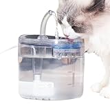 Fontana Per Animali Domestici - 1,5 L Trasparente Elettrico 2 Modalità Erogatore Per L