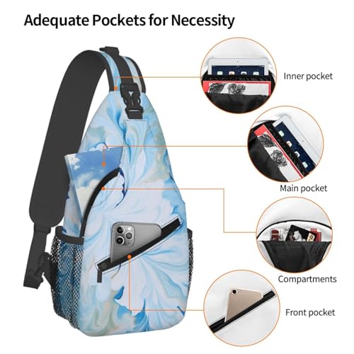 Bolso cruzado negro y blanco para hombres y mujeres miniatura 4