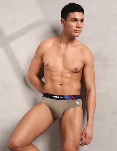 Image of U.S. Polo ASSN. Men's Nylon Micro Fibre Sports High Stretch Underwear Briefs