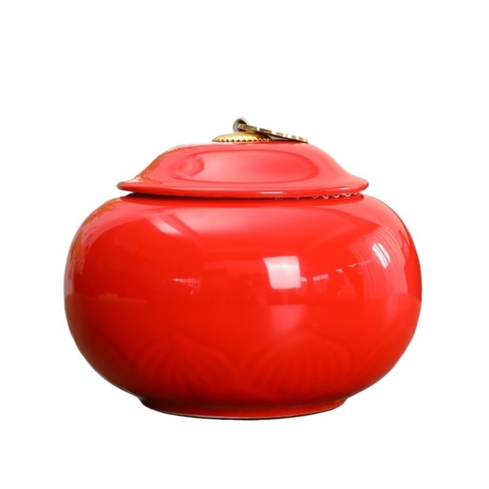 Pojemnik do przechowywania herbaty Ceramiczny pojemnik na herbatę z uszczelnioną pokrywką i uchwytem do przenoszenia Słoik przechowywania herbaty, kawy, orzechów, ziół, przypraw, cukru dla Sugara