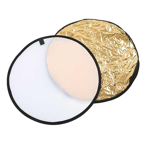 Reflector Fotográfico 5 en 1, Plegable y Redondo con Bolsa de Almacenaje - Iluminación Suave y Versátil para Fotografía y Transmisiones en (60cm) - imagen 9