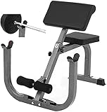 Bench Roman Chair Back Hyperextension 【Ship From USA】Adjustable Preacher Curl Weight Bench...